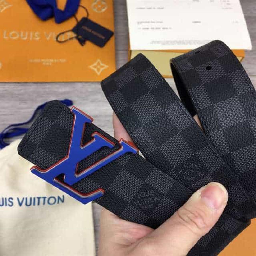 LOUIS VUITTON INITIALES 40MM REVERSIBLE DAMIER INFINI LEATHER BELT