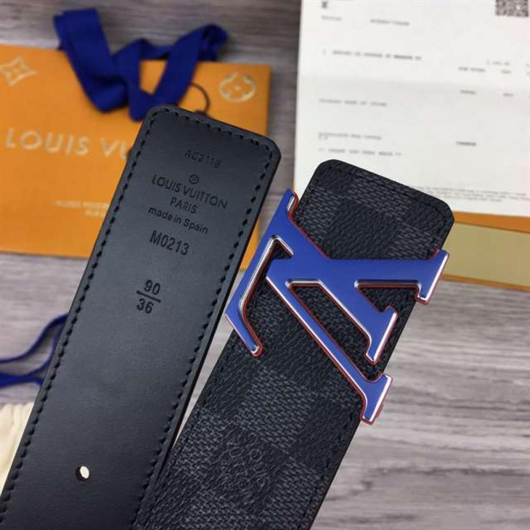 LOUIS VUITTON INITIALES 40MM REVERSIBLE DAMIER INFINI LEATHER BELT