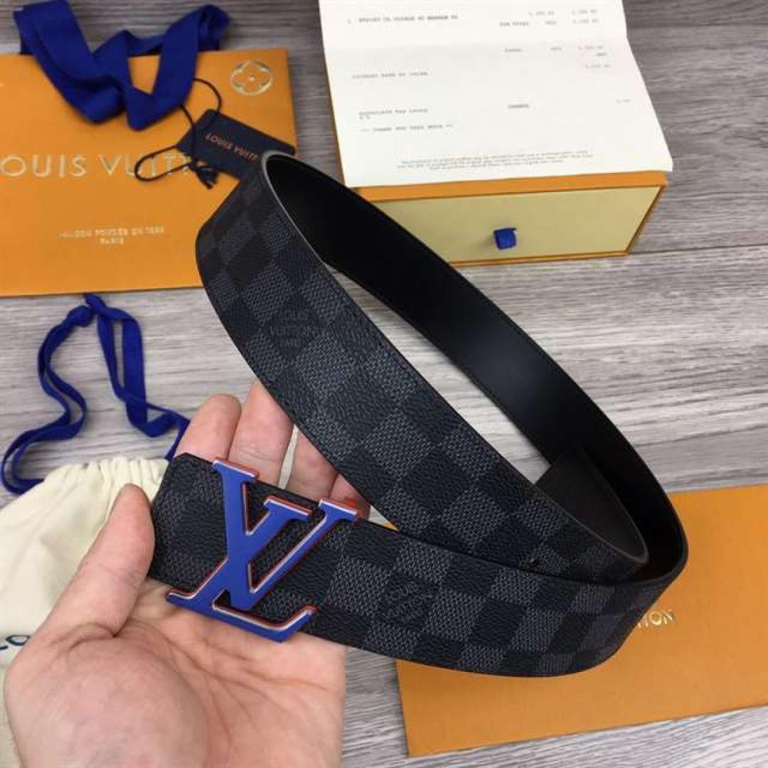 LOUIS VUITTON INITIALES 40MM REVERSIBLE DAMIER INFINI LEATHER BELT