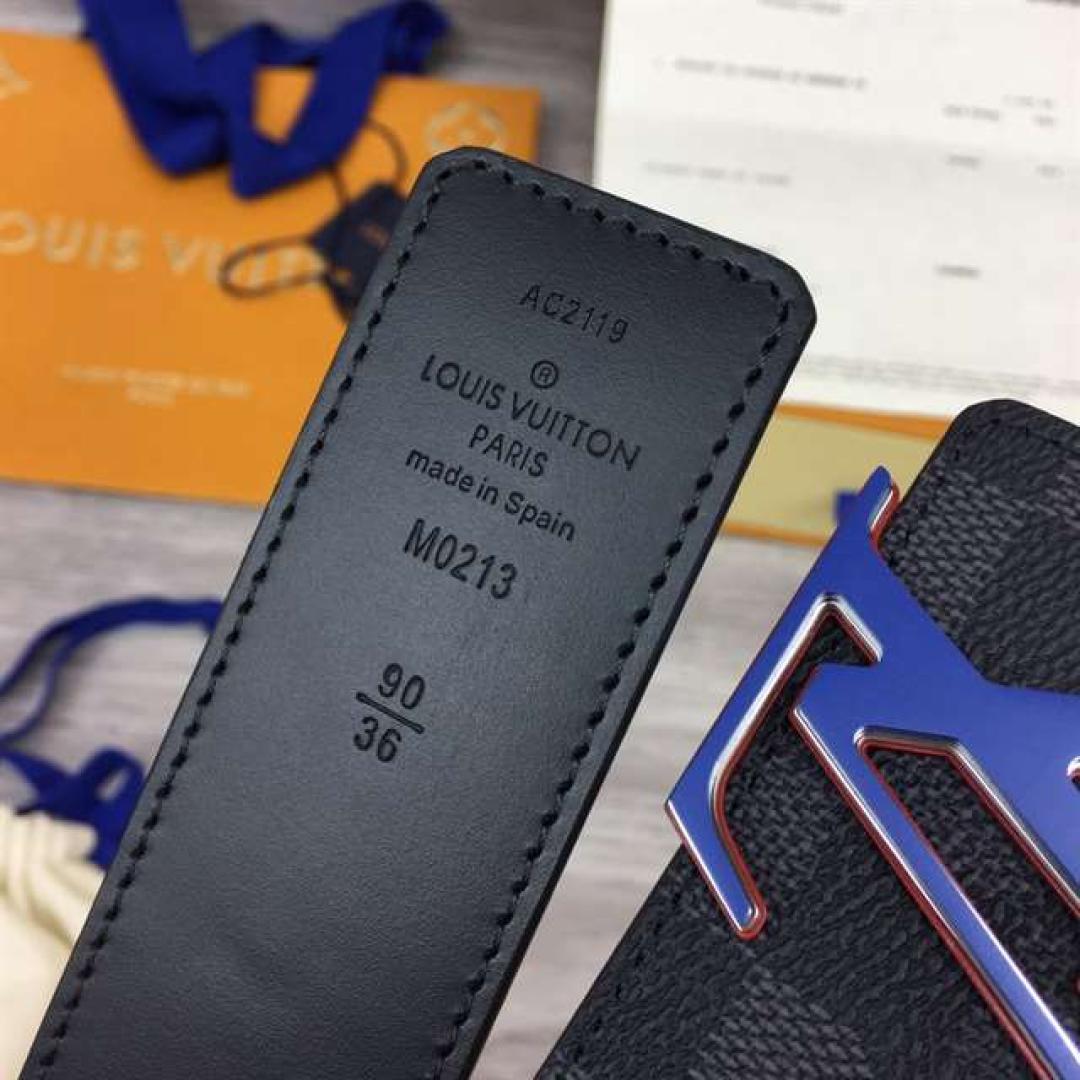 LOUIS VUITTON INITIALES 40MM REVERSIBLE DAMIER INFINI LEATHER BELT