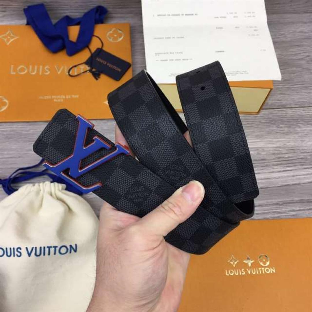 LOUIS VUITTON INITIALES 40MM REVERSIBLE DAMIER INFINI LEATHER BELT