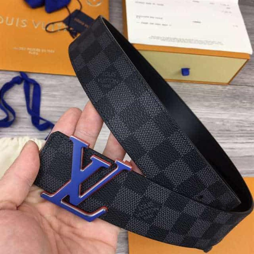 LOUIS VUITTON INITIALES 40MM REVERSIBLE DAMIER INFINI LEATHER BELT