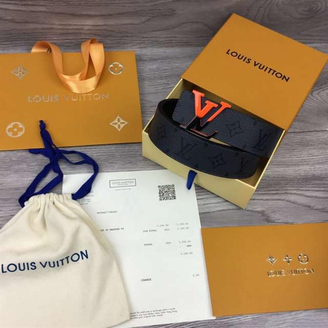 LOUIS VUITTON INITIALES 40MM REVERSIBLE MONOGRAM CANVAS BELT