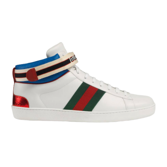 GUCCI STRIPE ACE HIGH-TOP SNEAKER