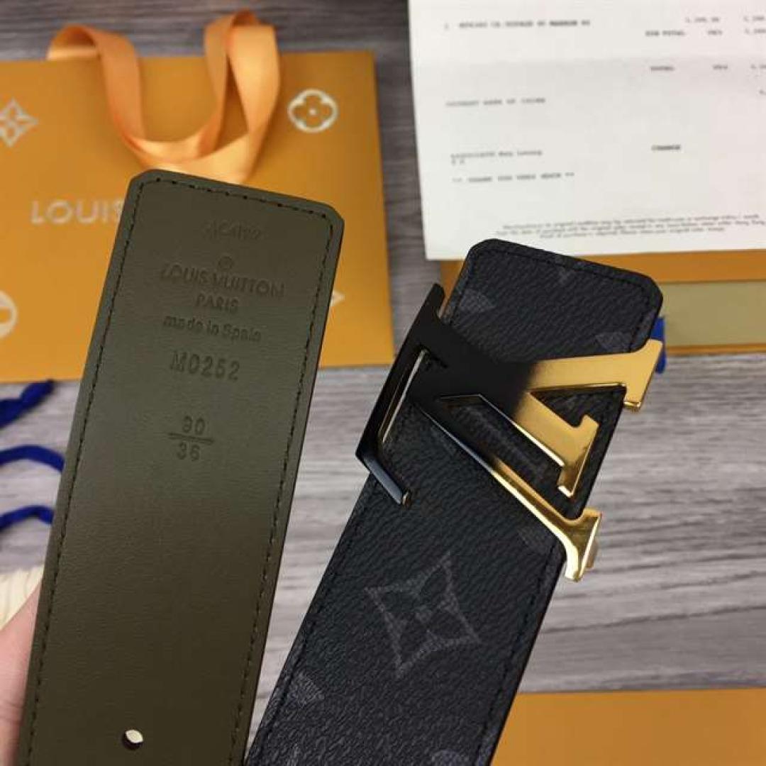 LOUIS VUITTON INITIALES 40MM REVERSIBLE MONOGRAM CANVAS BELT
