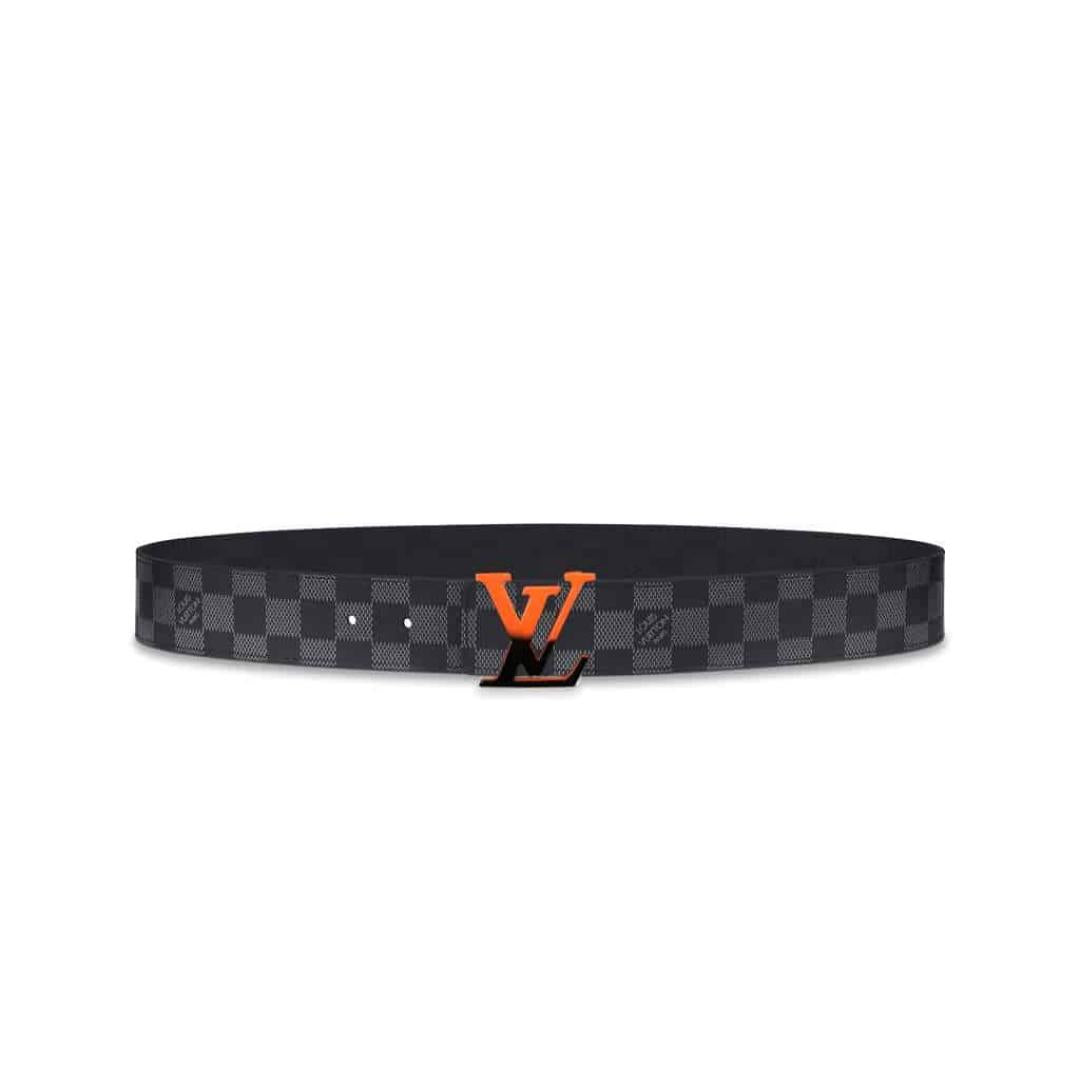 LOUIS VUITTON INITIALES 40MM REVERSIBLE DAMIER GRAPHITE CANVAS BELT