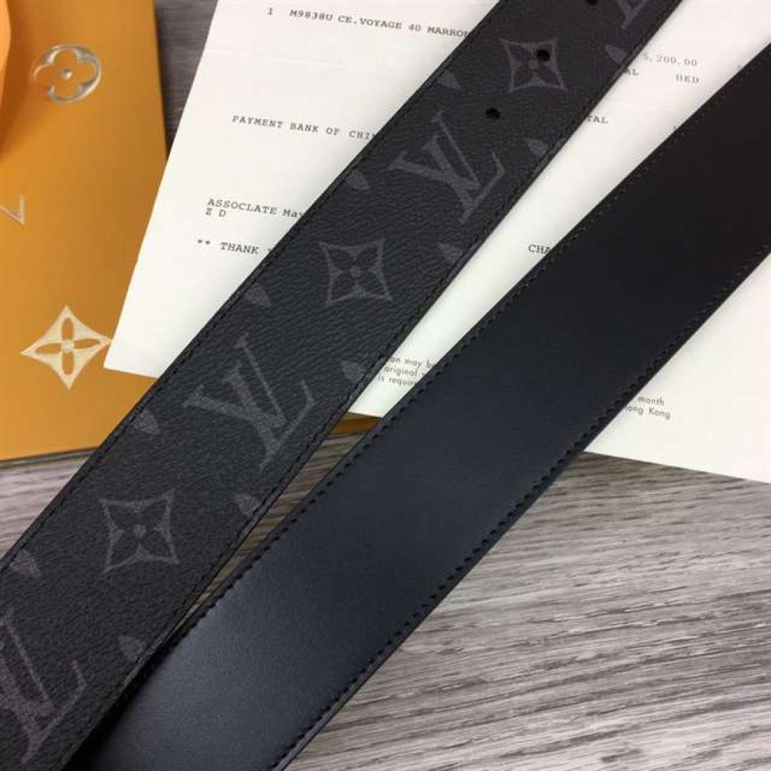 LOUIS VUITTON INITIALES 40MM REVERSIBLE MONOGRAM CANVAS BELT