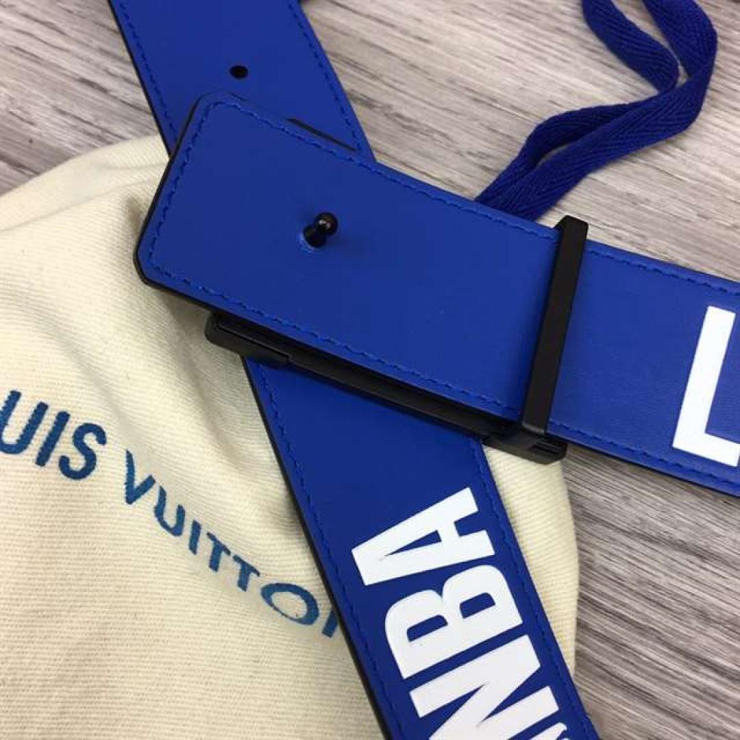 LOUIS VUITTON X NBA 3 STEPS 40MM REVERSIBLE MONOGRAM CANVAS BELT