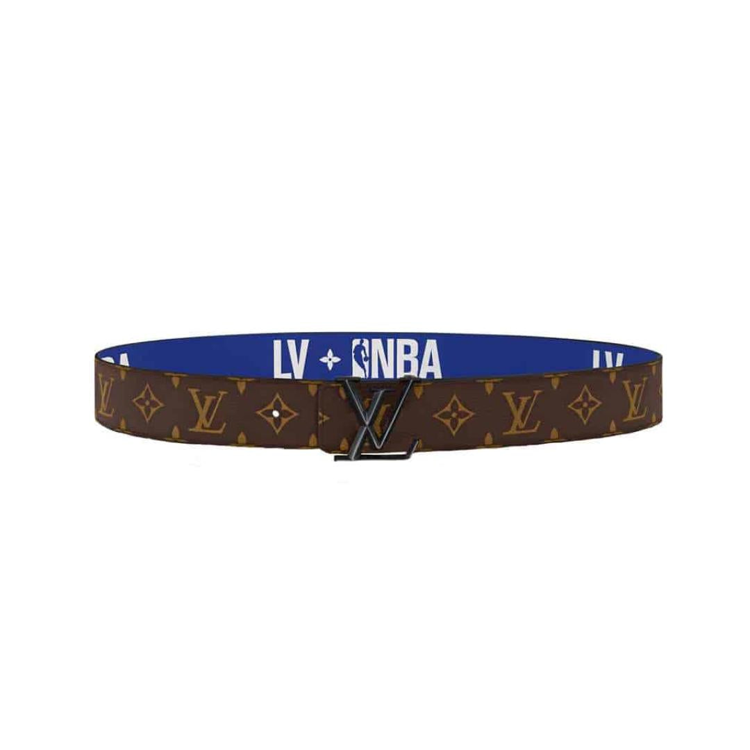 LOUIS VUITTON X NBA 3 STEPS 40MM REVERSIBLE MONOGRAM CANVAS BELT