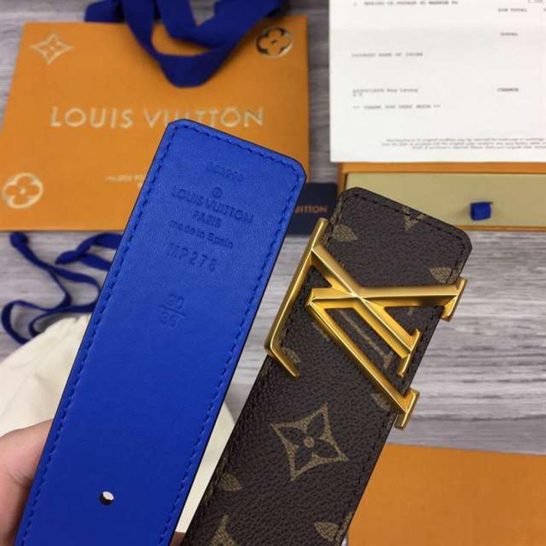 LOUIS VUITTON X NBA 3 STEPS 40MM REVERSIBLE MONOGRAM CANVAS BELT
