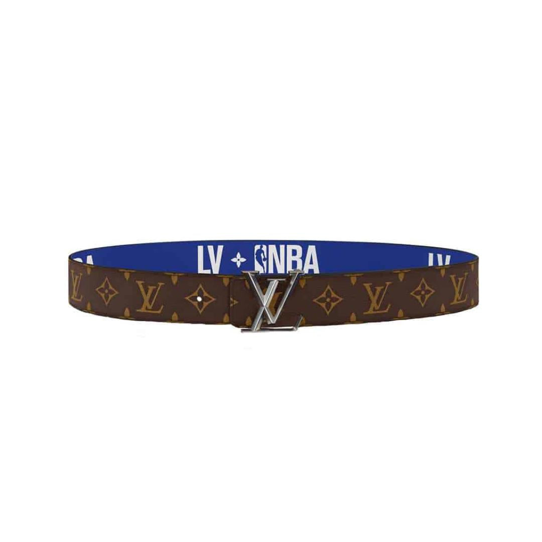 LOUIS VUITTON X NBA 3 STEPS 40MM REVERSIBLE MONOGRAM CANVAS BELT