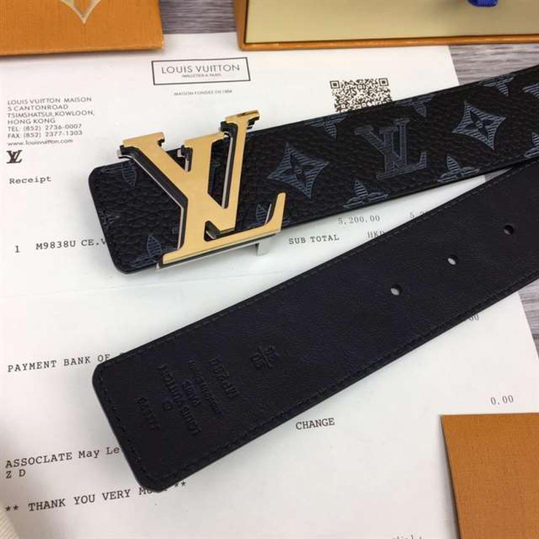 LOUIS VUITTON INITIALES 40MM REVERSIBLE MONOGRAM CANVAS BELT