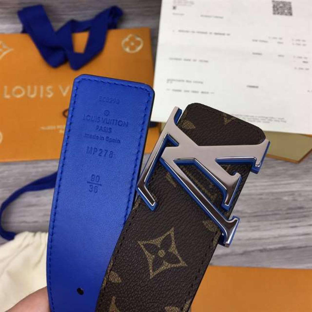 LOUIS VUITTON X NBA 3 STEPS 40MM REVERSIBLE MONOGRAM CANVAS BELT