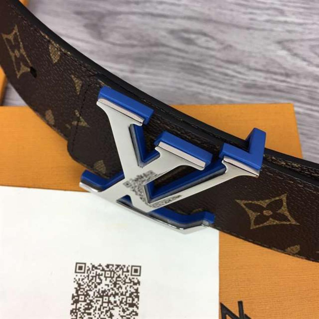 LOUIS VUITTON X NBA 3 STEPS 40MM REVERSIBLE MONOGRAM CANVAS BELT