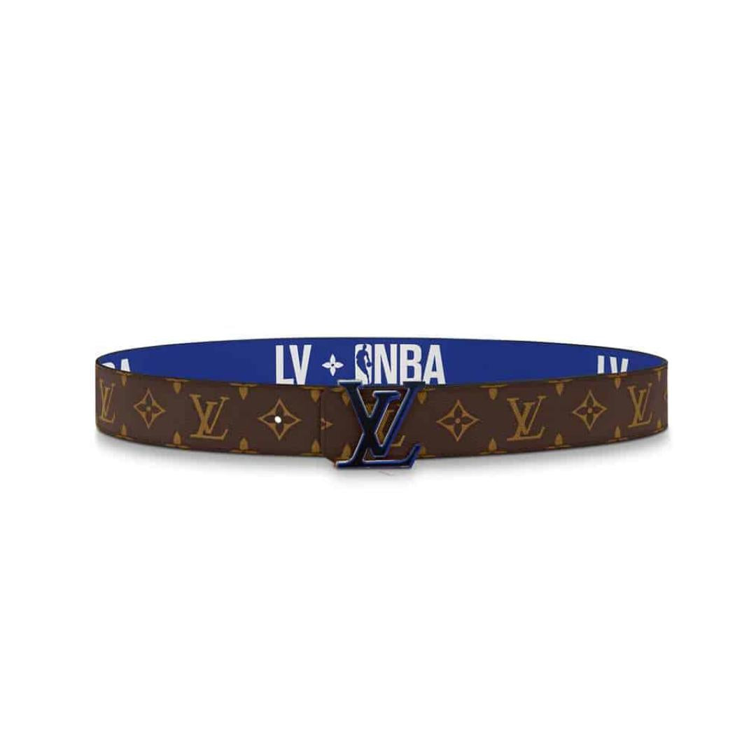 LOUIS VUITTON X NBA 3 STEPS 40MM REVERSIBLE MONOGRAM CANVAS BELT