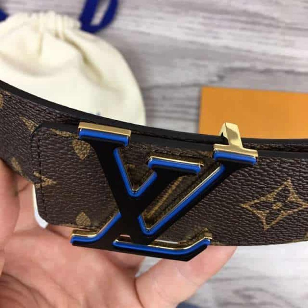 LOUIS VUITTON X NBA 3 STEPS 40MM REVERSIBLE MONOGRAM CANVAS BELT