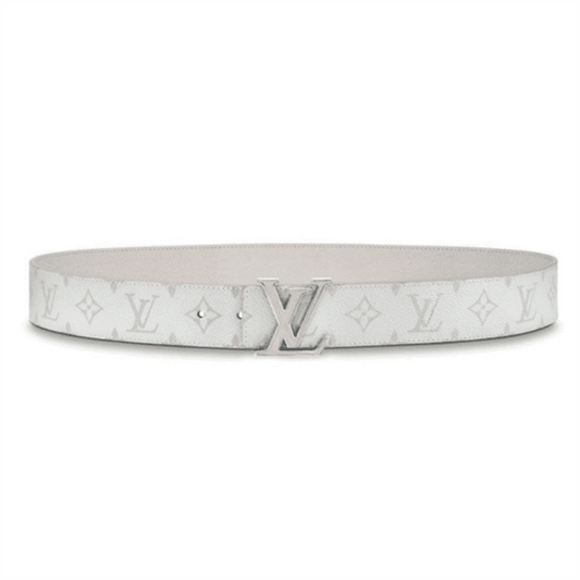 LOUIS VUITTON MEN'S INITIALES 40MM REVERSIBLE BELT WHITE
