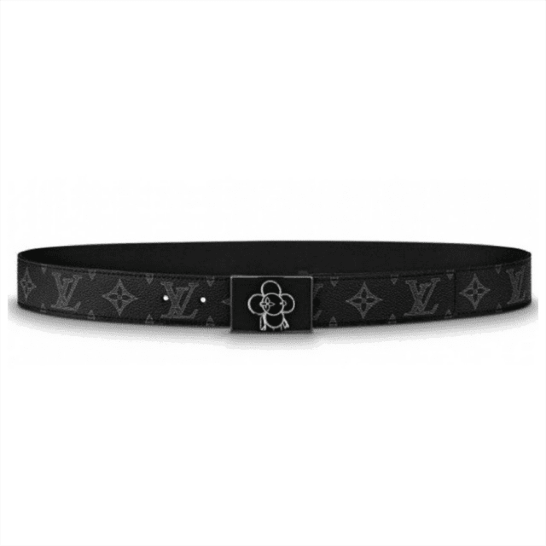 LOUIS VUITTON BELT METROPOLE MONOGRAM VIVIENNE ECLIPSE BLACK