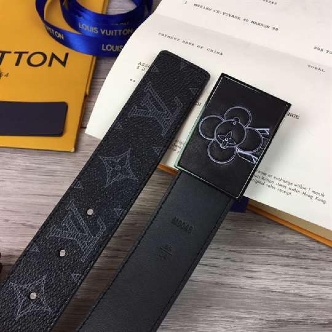 LOUIS VUITTON BELT METROPOLE MONOGRAM VIVIENNE ECLIPSE BLACK