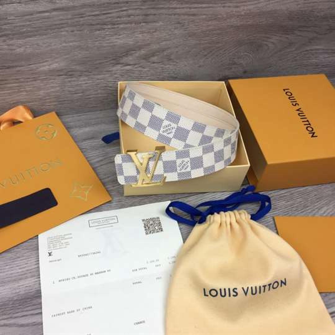 LV INITIALES DAMIER BELT