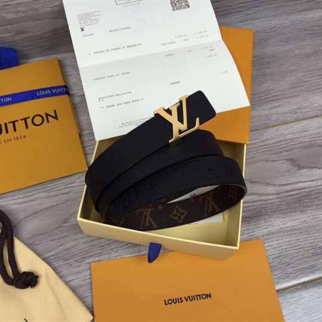LV INITIALES 30MM REVERSIBLE BELT