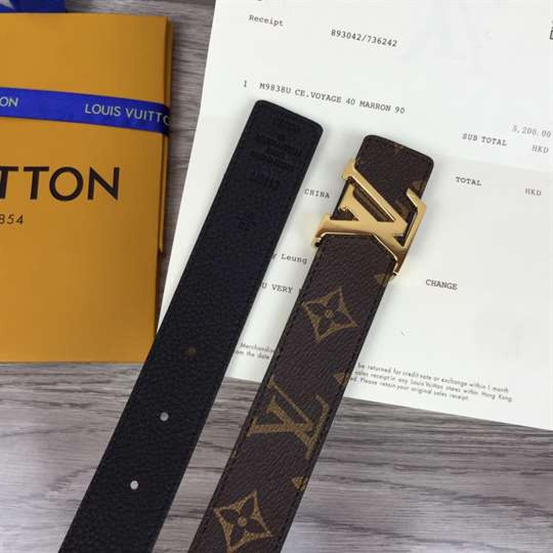LV INITIALES 30MM REVERSIBLE BELT