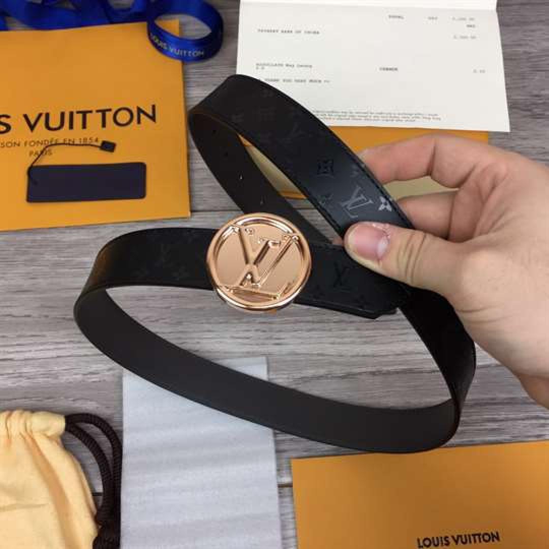 LOUIS VUITTON LV CIRCLE 30MM REVERSIBLE BELT