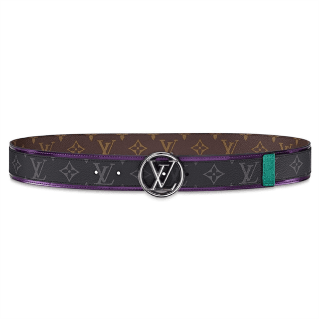 LOUIS VUITTON LV CIRCLE 40MM BELT MONOGRAM ECLIPSE CANVAS