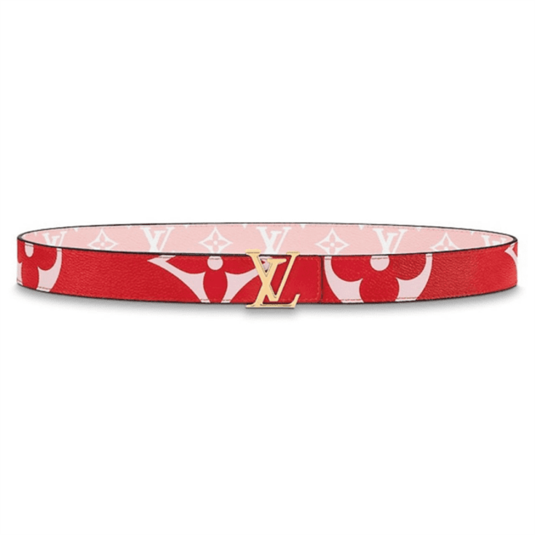 LOUIS VUITTON WOMEN'S ICONIC 30MM REVERSIBLE BELT RED