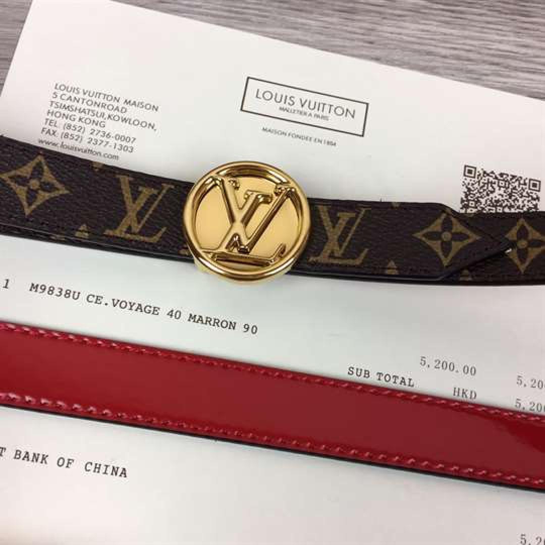 LV CIRCLE REVERSIBLE BELT