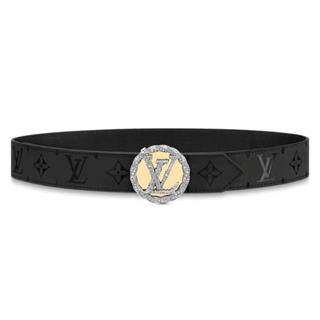 LOUIS VUITTON LV CIRCLE PLATE 35MM REVERSIBLE BELT