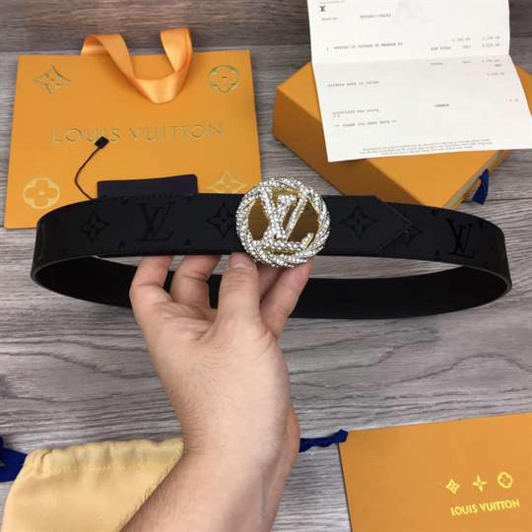 LOUIS VUITTON LV CIRCLE PLATE 35MM REVERSIBLE BELT