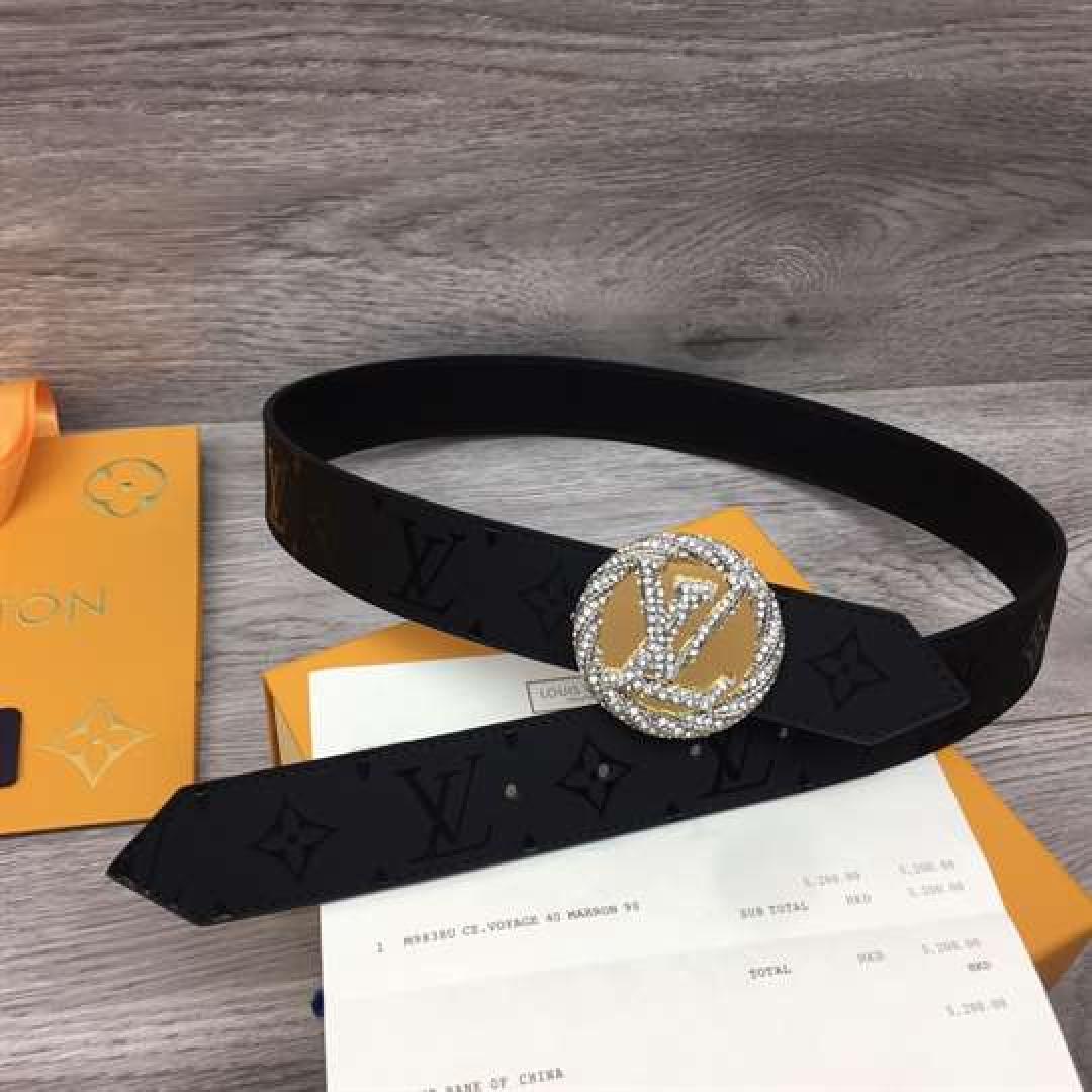 LOUIS VUITTON LV CIRCLE PLATE 35MM REVERSIBLE BELT