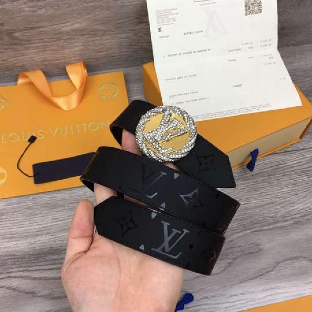 LOUIS VUITTON LV CIRCLE PLATE 35MM REVERSIBLE BELT