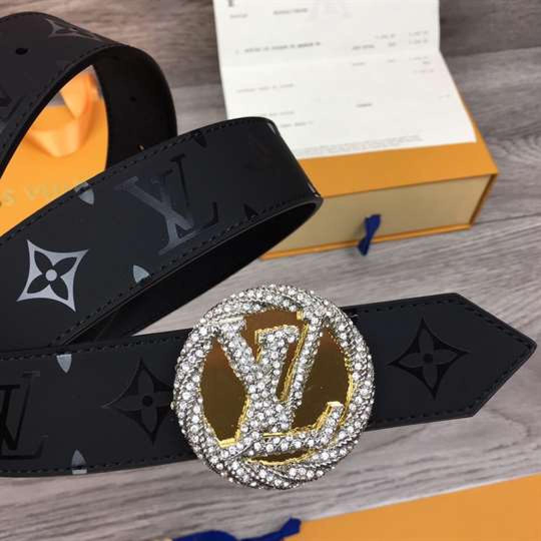 LOUIS VUITTON LV CIRCLE PLATE 35MM REVERSIBLE BELT
