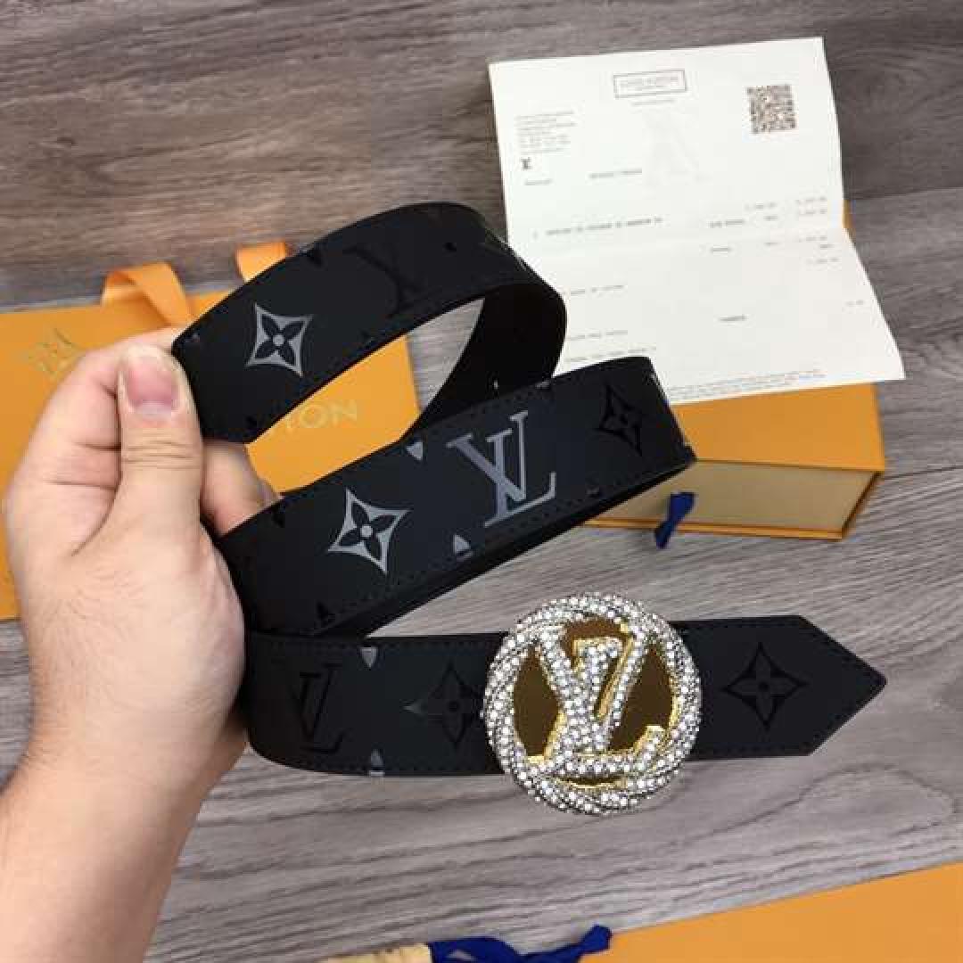 LOUIS VUITTON LV CIRCLE PLATE 35MM REVERSIBLE BELT