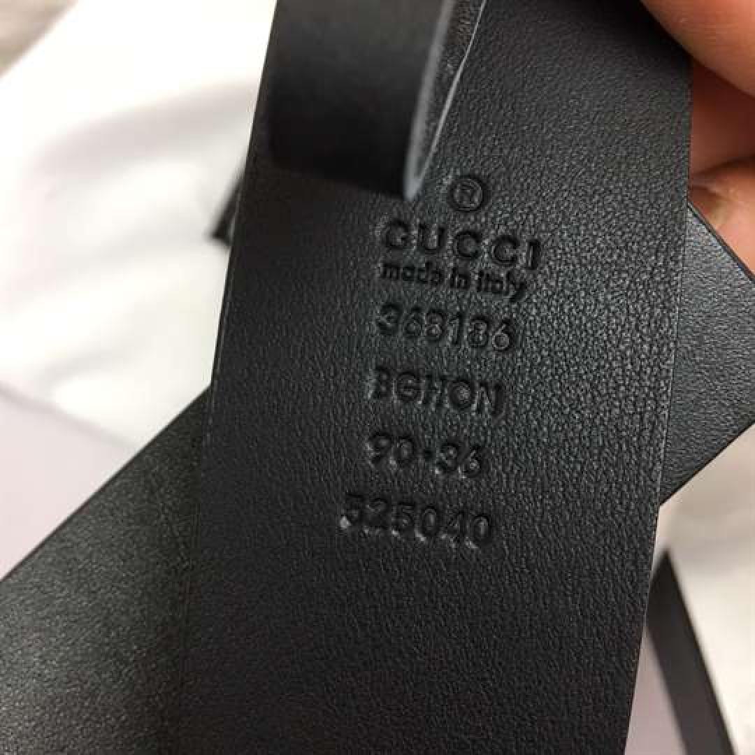 GUCCI LEATHER BELT WITH INTERLOCKING G