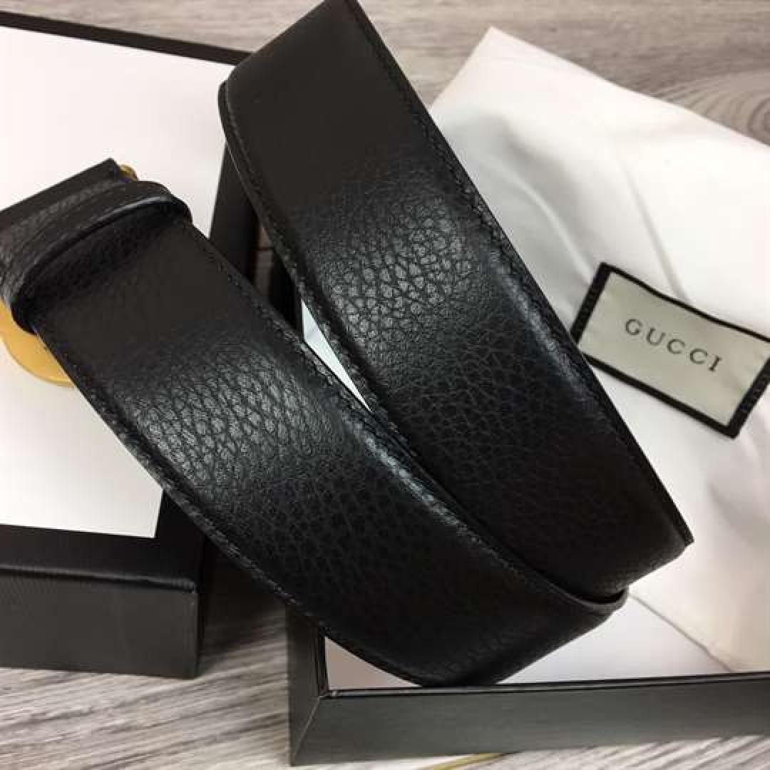 GUCCI INTERLOCKING GG LEATHER BELT