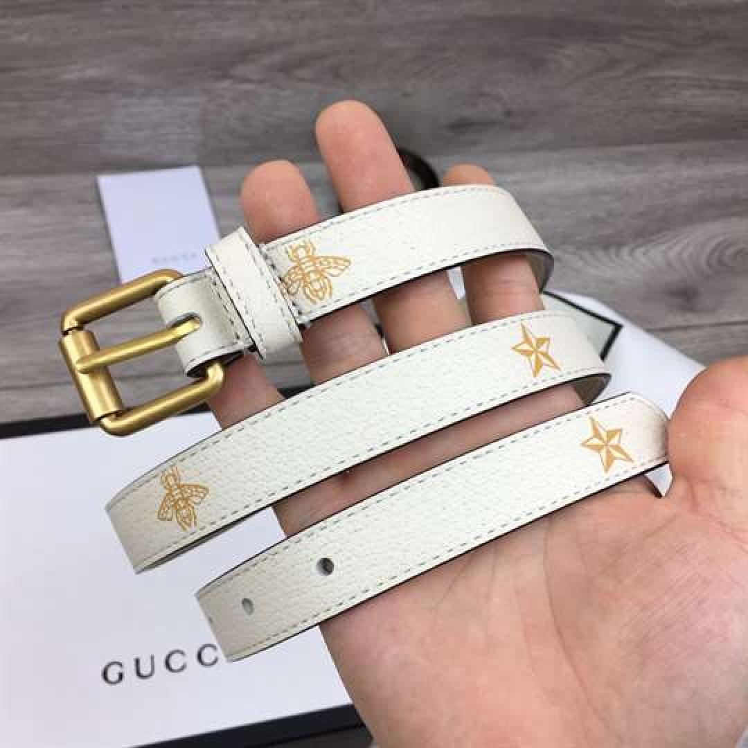 GUCCI BELT WITH BEES AND STARS PRINT