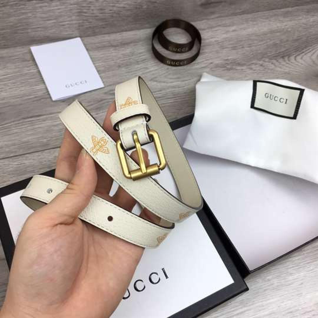 GUCCI BELT WITH BEES AND STARS PRINT