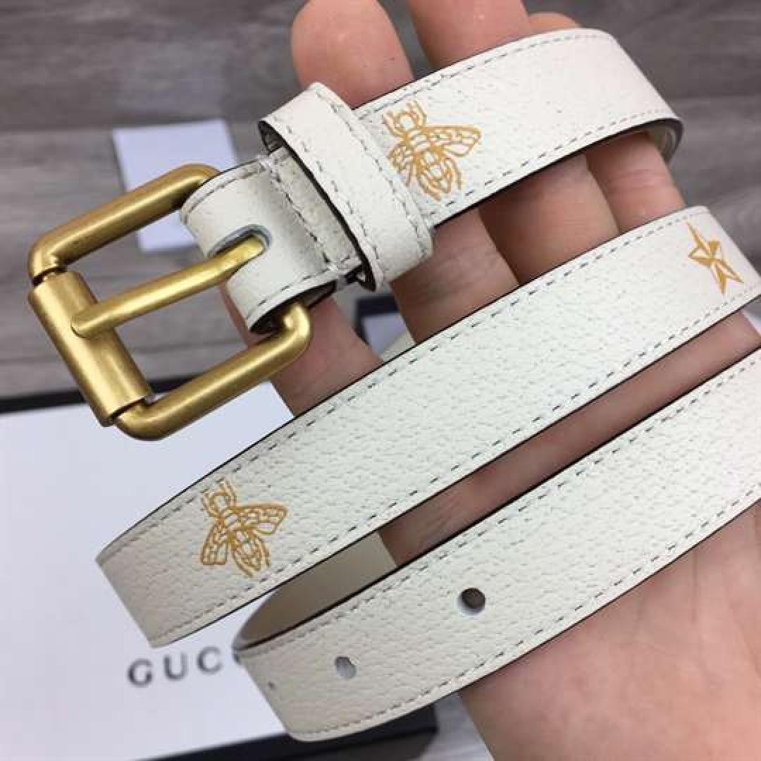 GUCCI BELT WITH BEES AND STARS PRINT