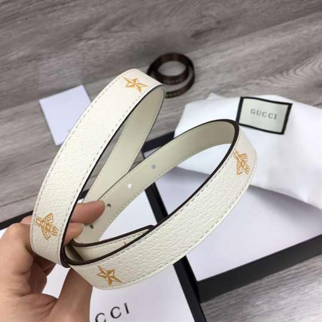GUCCI BELT WITH BEES AND STARS PRINT