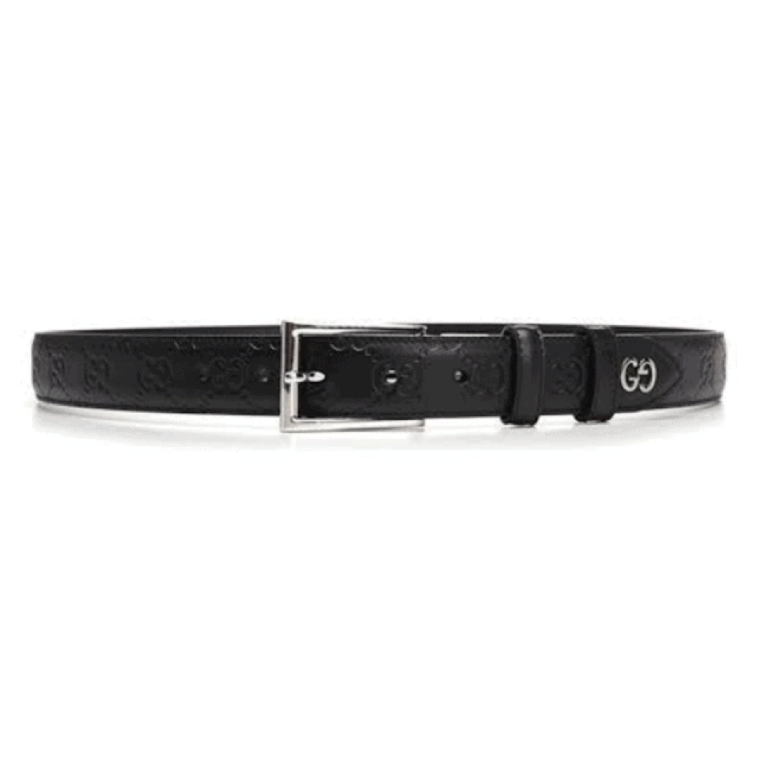 GUCCI SIGNATURE BELT WITH GG DETAIL