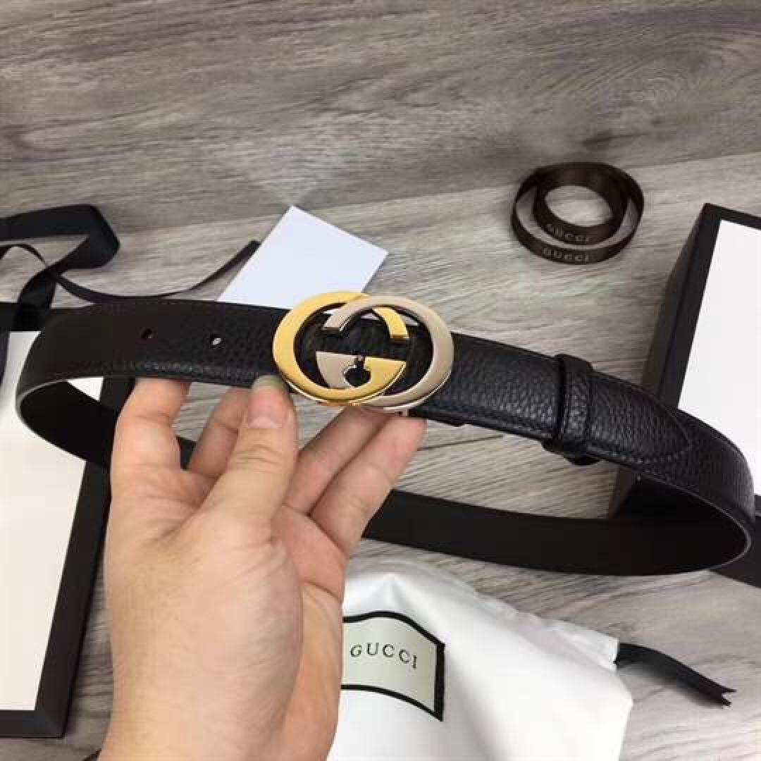 GUCCI BELT WITH INTERLOCKING G BUCKLE