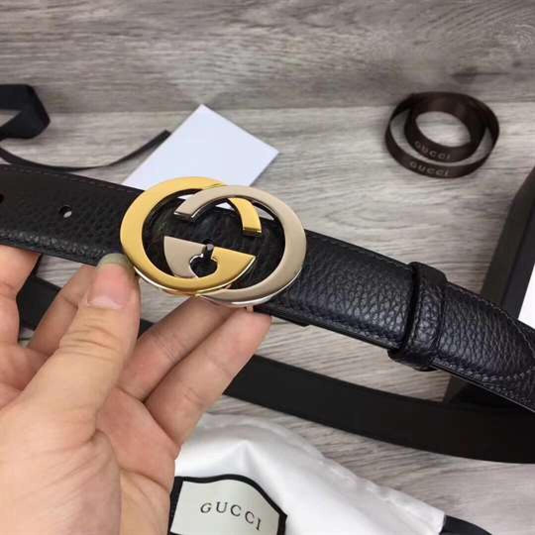 GUCCI BELT WITH INTERLOCKING G BUCKLE