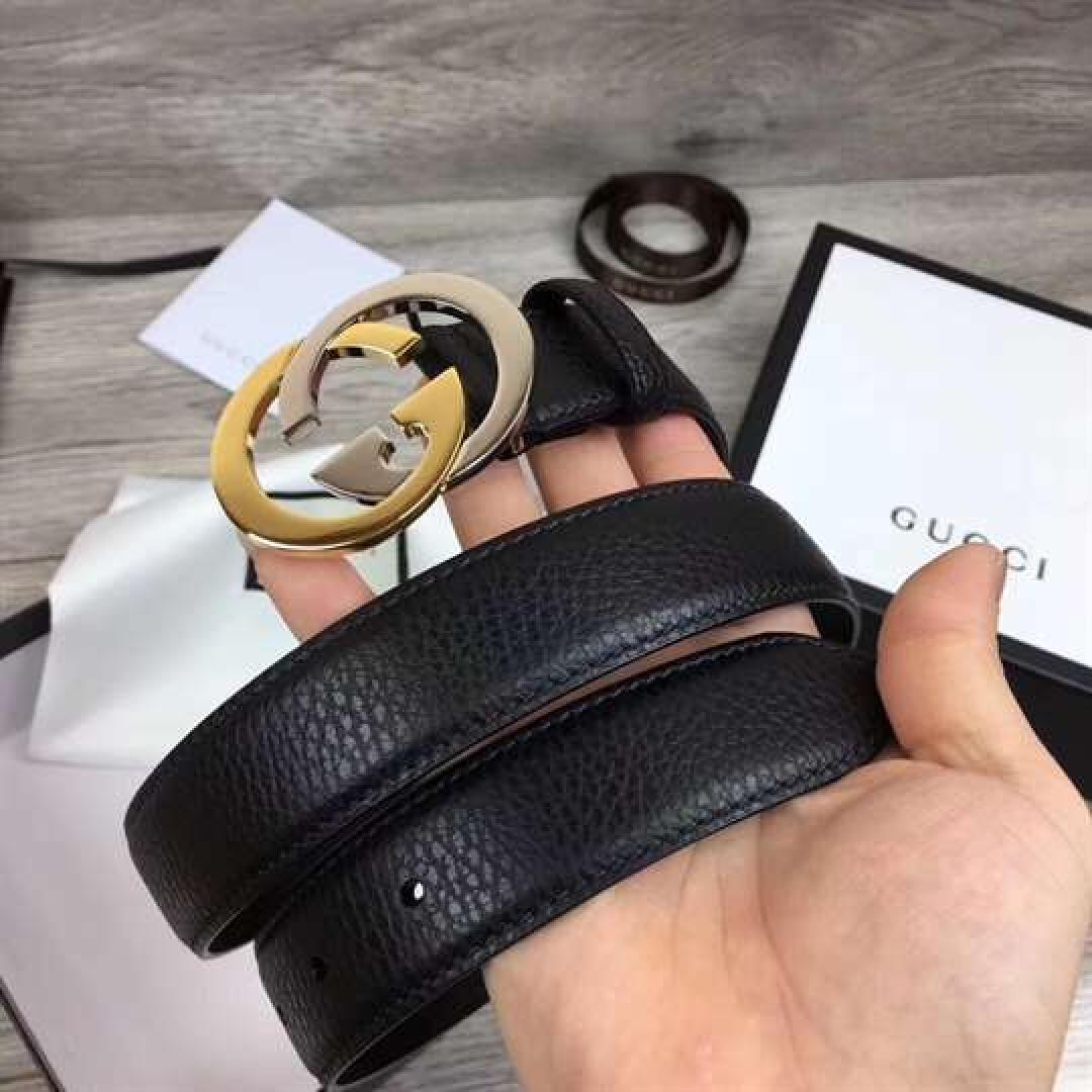 GUCCI BELT WITH INTERLOCKING G BUCKLE