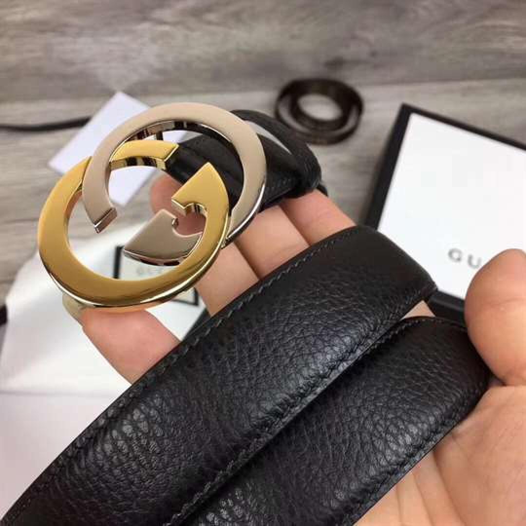 GUCCI BELT WITH INTERLOCKING G BUCKLE