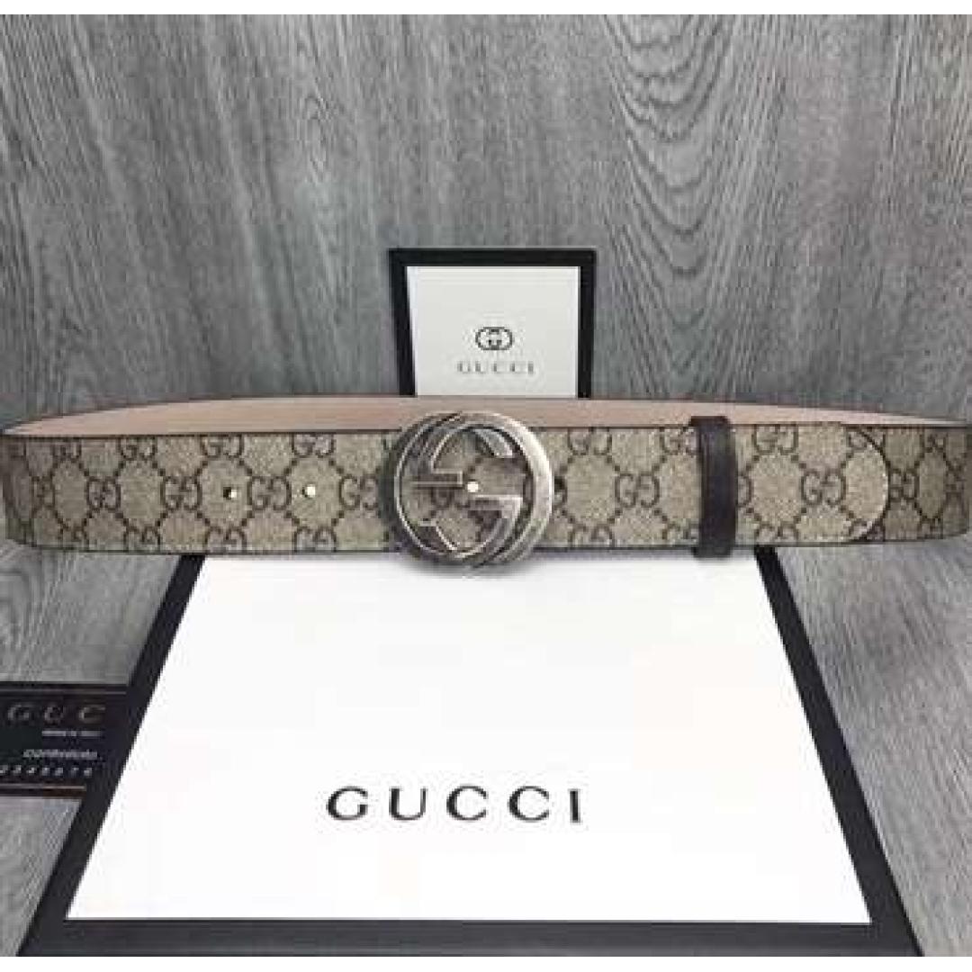 GUCCI GG SUPREME BELT WITH G BUCKLE