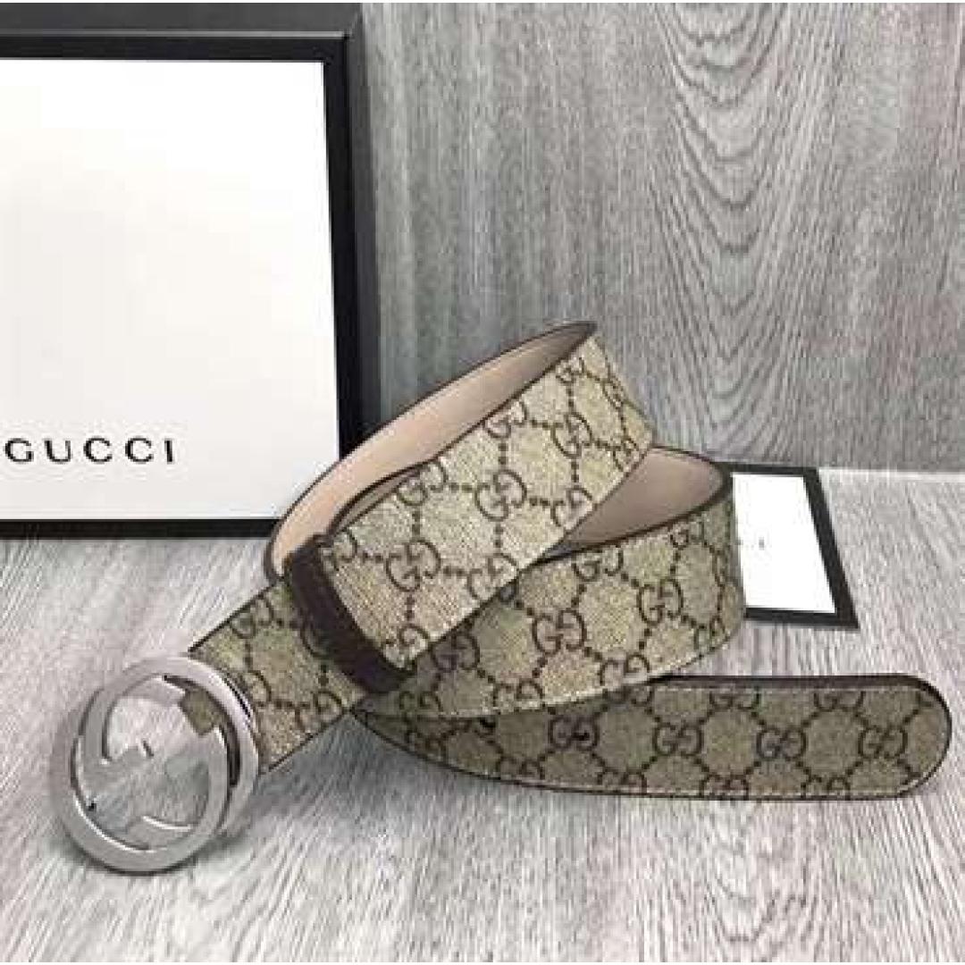 GUCCI GG SUPREME BELT WITH G BUCKLE
