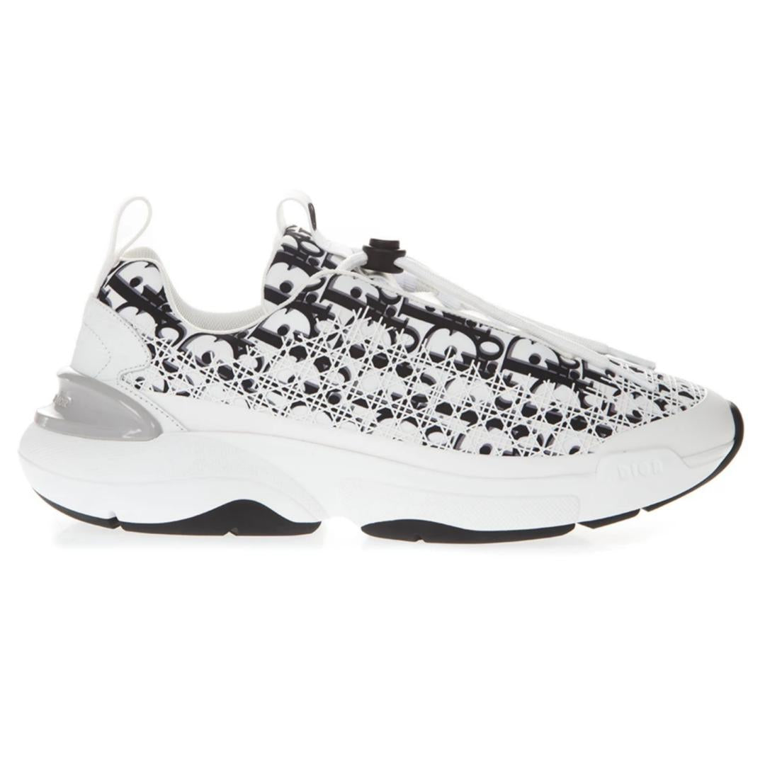 DIOR B24 CANNAGE MOTIF BLACK SNEAKER